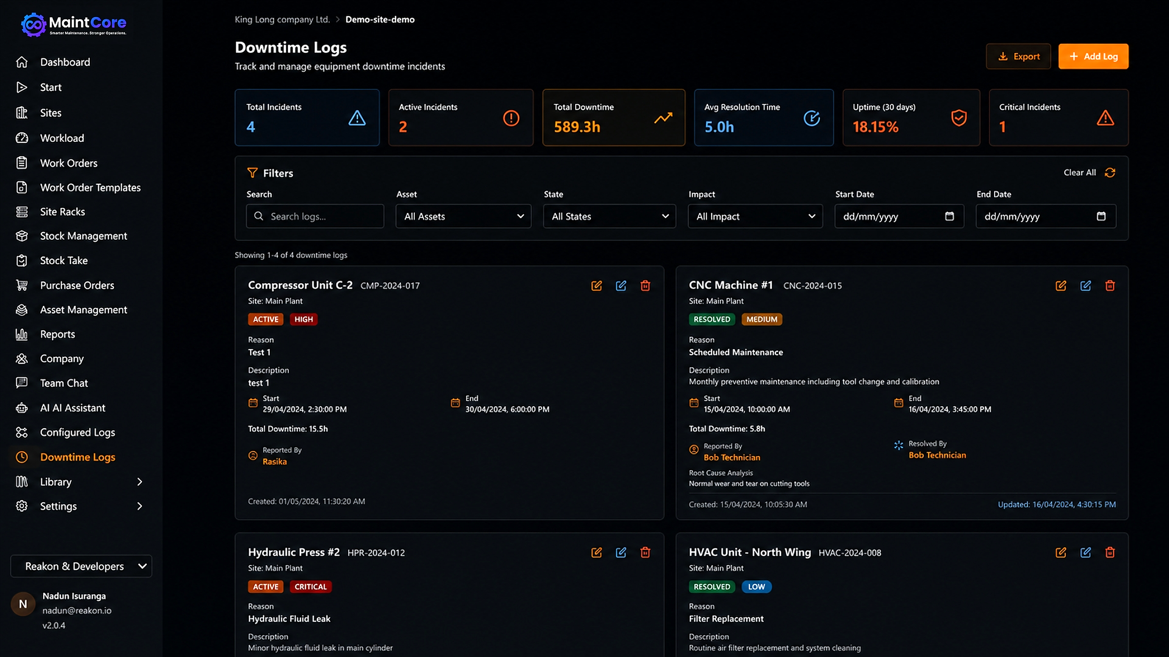 Zebra-EM MaintCore Software Platform